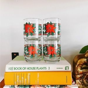 Set of 4 Christmas Glasses